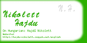 nikolett hajdu business card