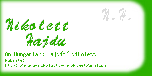 nikolett hajdu business card